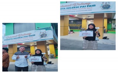SISWA SMAN PINTAR MELAJU KE TINGKAT NASIONAL SETELAH MERAIH JUARA 1 TINGKAT PROVINSI RIAU DALAM AJANG PAI FAIR 2025 KATEGORI MTQ