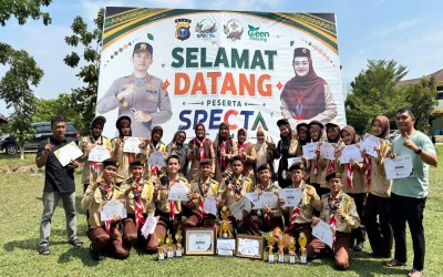 Pramuka Pangkalan SMAN Pintar Provinsi Riau Raih Juara Umum pada Perkemahan Besar SPECTA I UNIKS 2026