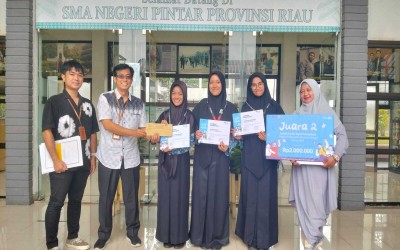 SMAN Pintar Provinsi Riau Sabet Juara 2 Lomba Cepat Tepat Perpajakan ( LCTP ) 2024